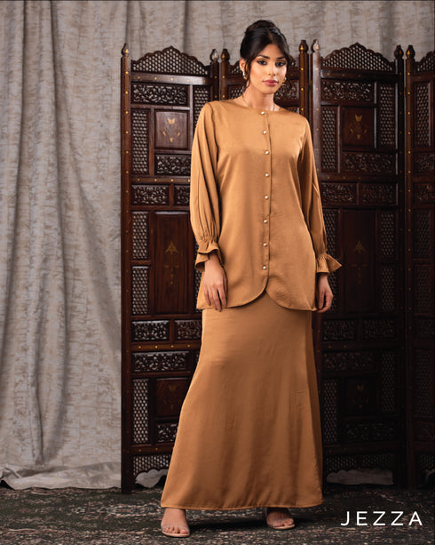 Crush Satin Skirt & Top Set 60382